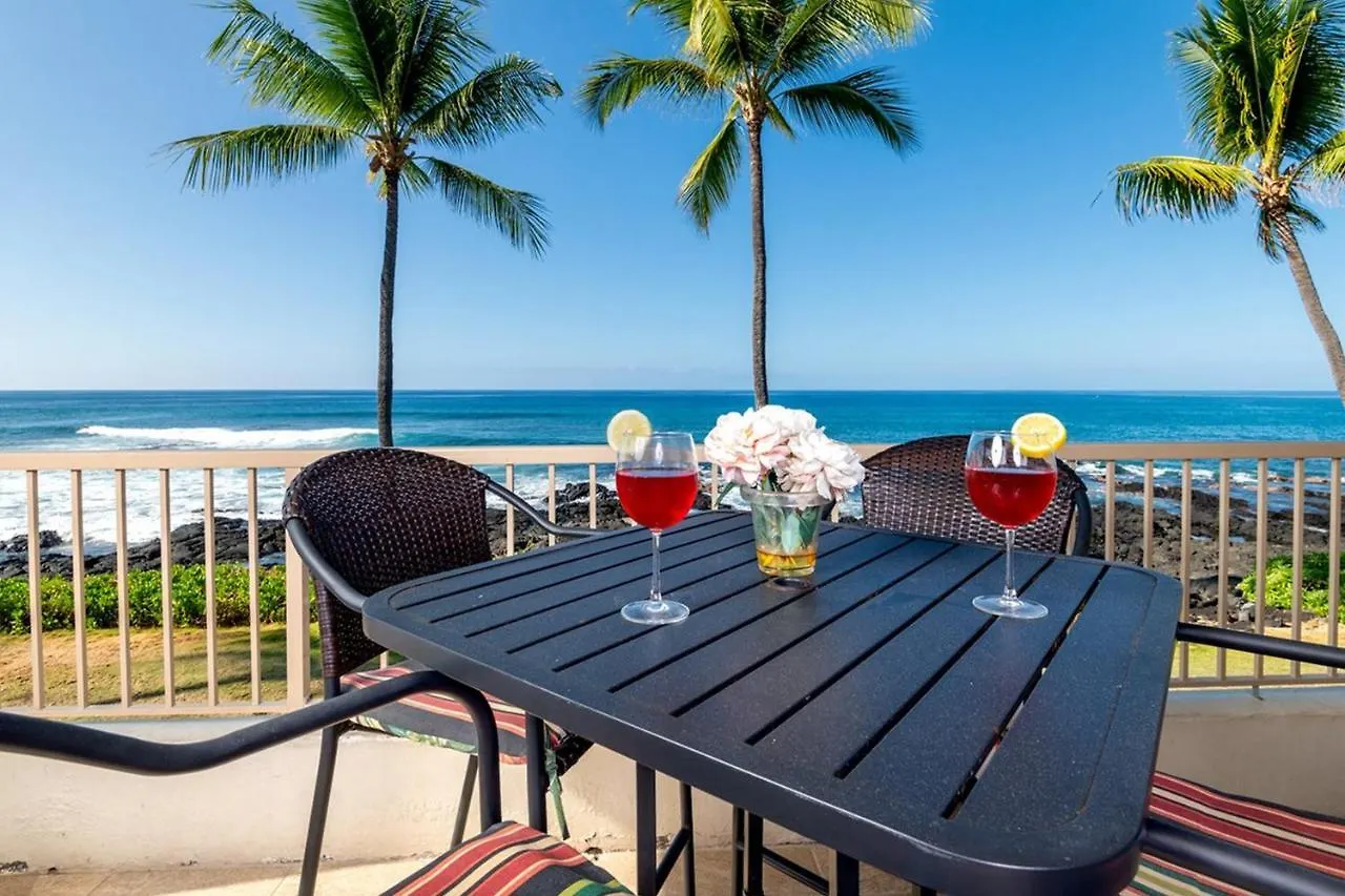 New! Kona Reef Resort Oceanfront 2 Bdrm, 2 Bath D-11 Right On The Ocean! Casago Kona Kailua-Kona Estados Unidos da América