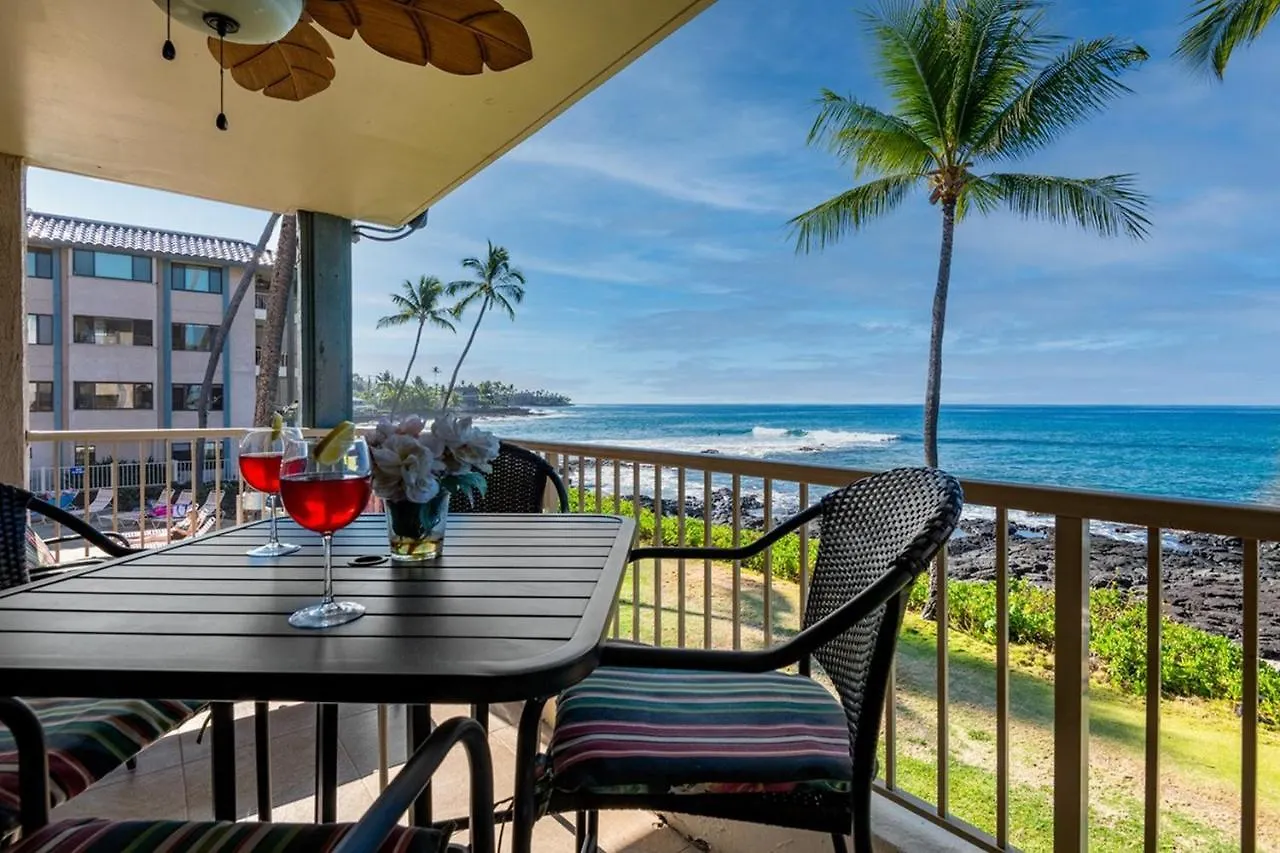 New! Kona Reef Resort Oceanfront 2 Bdrm, 2 Bath D-11 Right On The Ocean! Casago Kona Kailua-Kona Estados Unidos da América